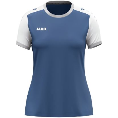 Afbeeldingen van Shirt Dynamic KM damesmaten nachtblauw/wit/lichtgrijs