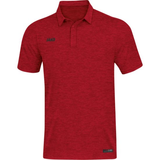 Afbeeldingen van Polo Premium Basics rood gemeleerd