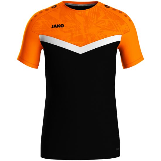 Afbeeldingen van T-shirt Iconic zwart/fluo oranje