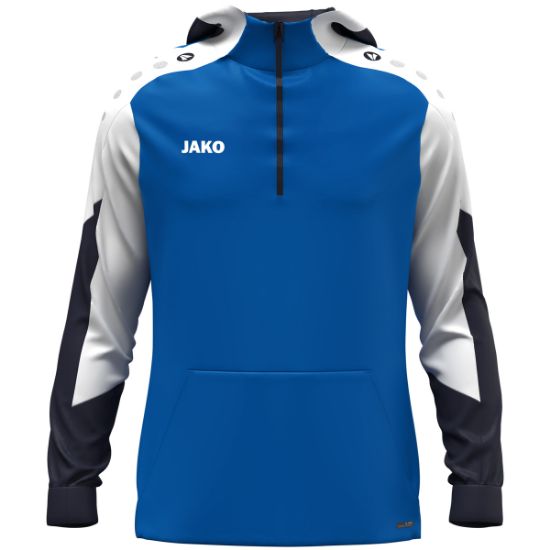 Afbeeldingen van Sweater met kap Dynamic royal/wit/marine